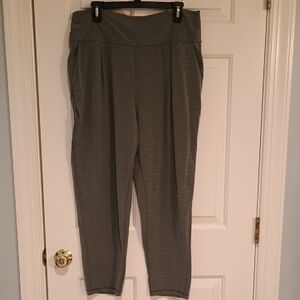 Athleta Elation High Rise Straight Leg Ankle Pants In Grey
